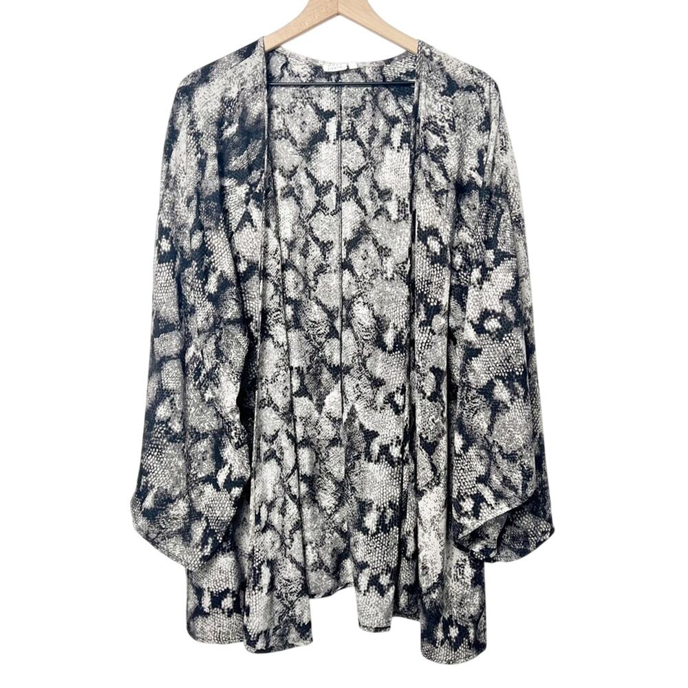 SOMEDAYS LOVIN ANTHROPOLOGIE WOMEN SNAKESKIN PRINT KIMONO/COVER UP SIZE XS